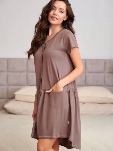Maternity breastfeeding nightdress by DN (Mocca) Maternity breastfeeding nightdress by DN (Mocca)