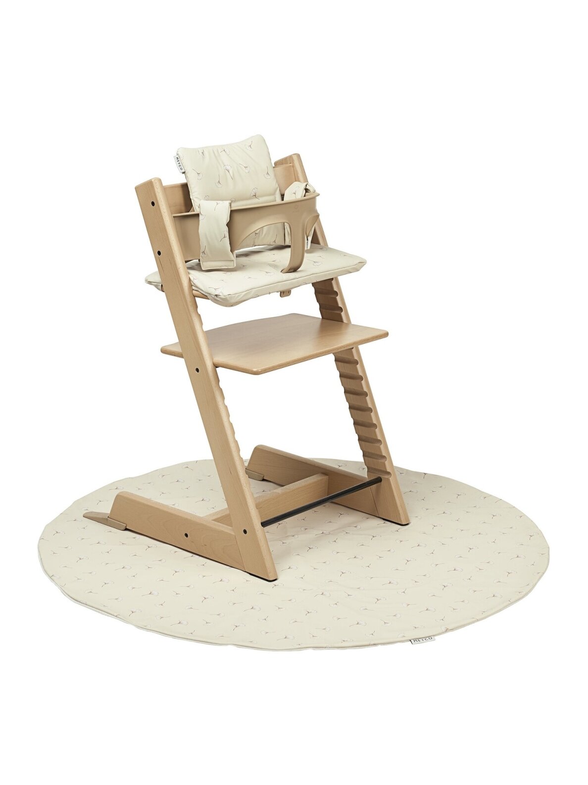 Highchair splat mat, Meyco Baby (Gingko) 3