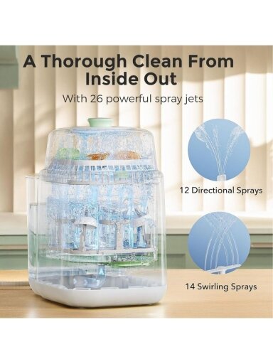 Momcozy pudelīšu mazgātājs, sterilizators, žāvētājs, KleanPal