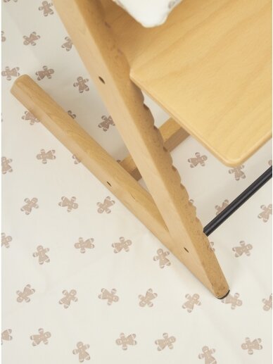 Highchair splat mat, Meyco Baby (Gingerbread soft sand) 1