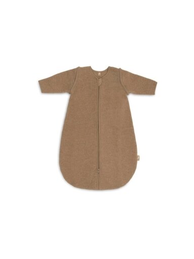 Guļammaiss no merino vilnas ar noņemamām piedurknēm 70 cm, TOG 2.0-2.5, Jollein (Dark Hazel)