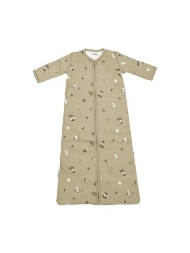 Sleeping bag with detachable sleeves 110 cm, TOG 2.5, Meyco (Forest Animals Sand)