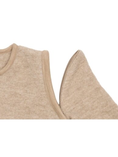 Guļammaiss no merino vilnas ar noņemamām piedurknēm 60 cm, TOG 2.0-2.5, Jollein (Natural) 2
