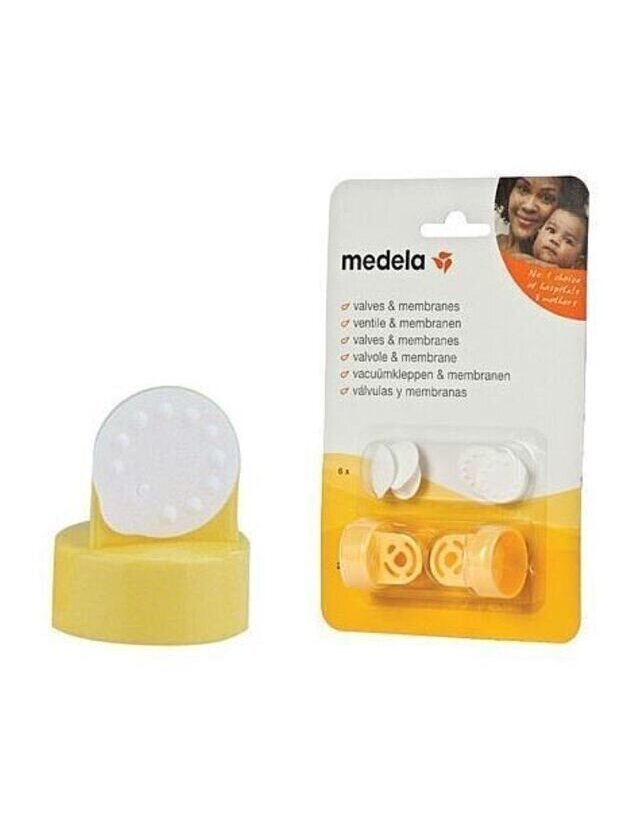 Set of valves and membranes for breast pumps, Medela