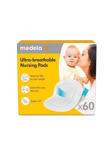 Krūšturis ieliktņi Medela 1493, 60 gab.
