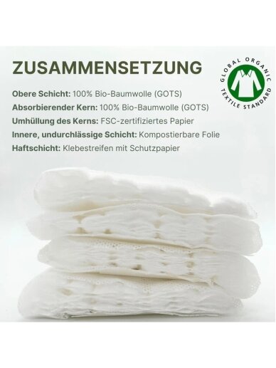 Postpartum pads "Sensitive" made of cotton, 10 pcs. MyClarella 2