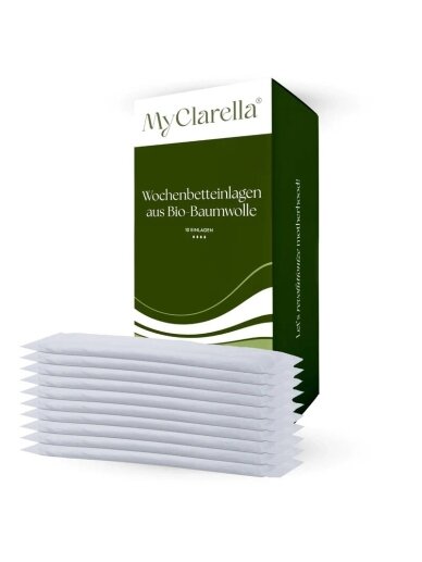 Postpartum pads "Sensitive" made of cotton, 10 pcs. MyClarella