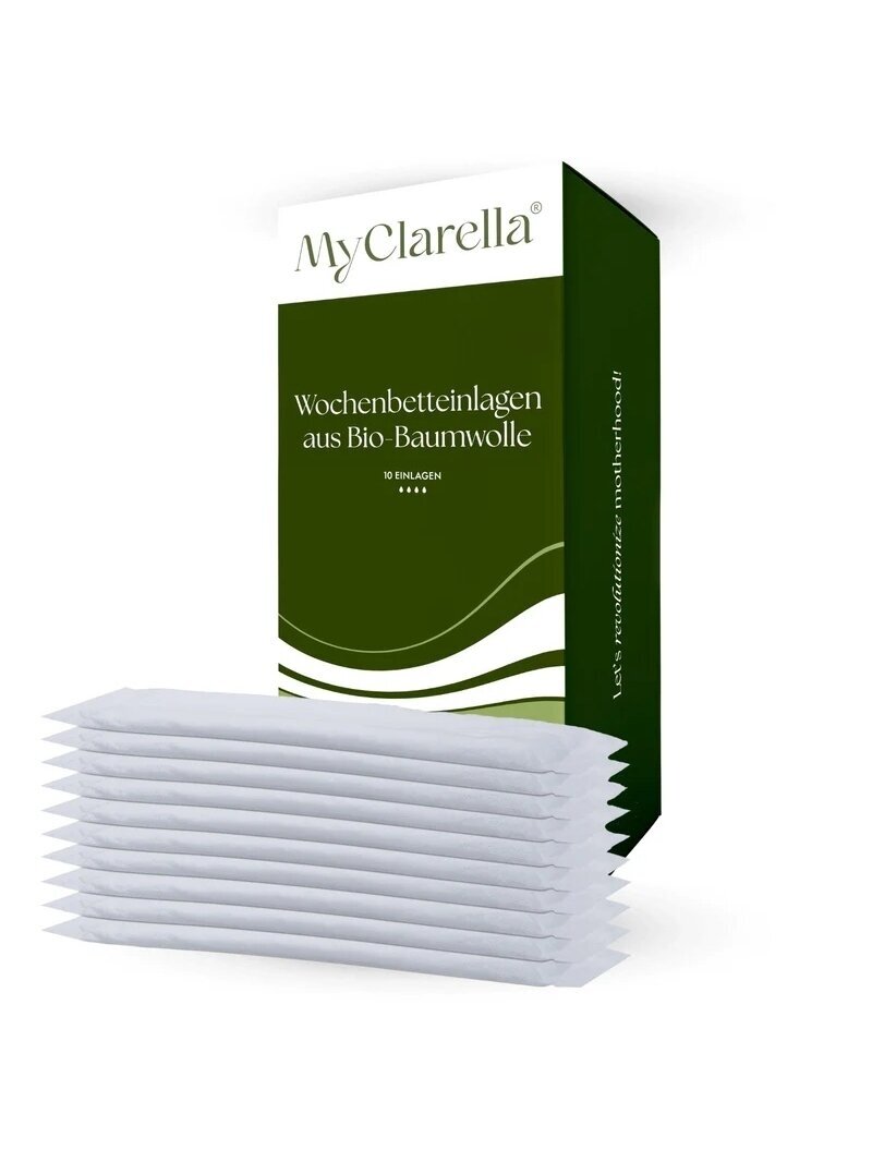 Postpartum pads "Sensitive" made of cotton, 10 pcs. MyClarella