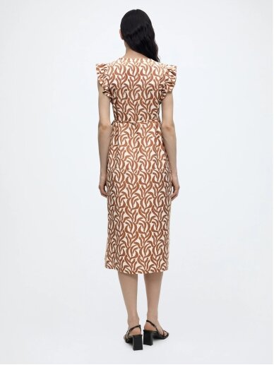 Viscose dress for pregnant  women MLGLORIA Mama;licious (Light brown) 3