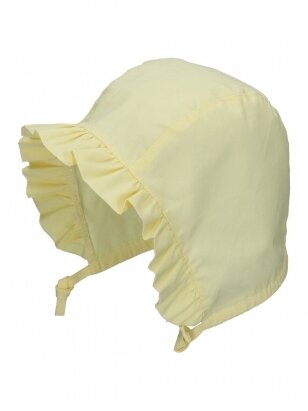 TuTu hat with laces for baby, UV+30 (yellow)