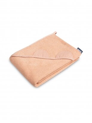 Terry cotton towel with a hood, 100x100, pink