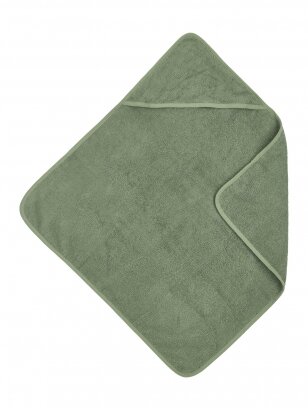 Bathcape basic terry 75x75, by Meyco Baby (Forest Green)