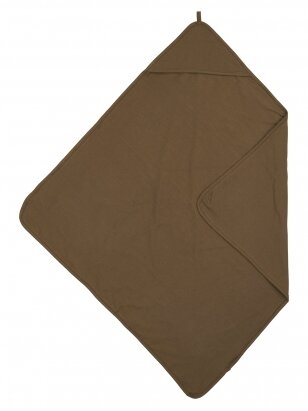 Cotton towel for baby, 80x80cm, Meyco Baby, Jersey (Chocolate)