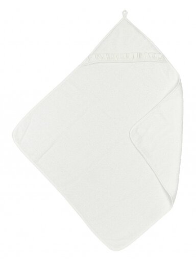 Zīdaiņu dvielis ar kapuci, 80x80, Meyco Baby (White)