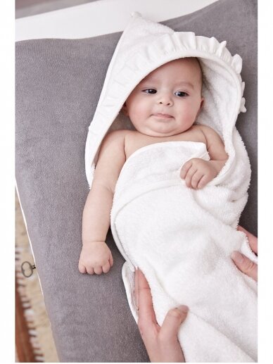 Bathcape basic terry 80x80, by Meyco Baby (White) 1 Bathcape basic terry 80x80, by Meyco Baby (White) 1