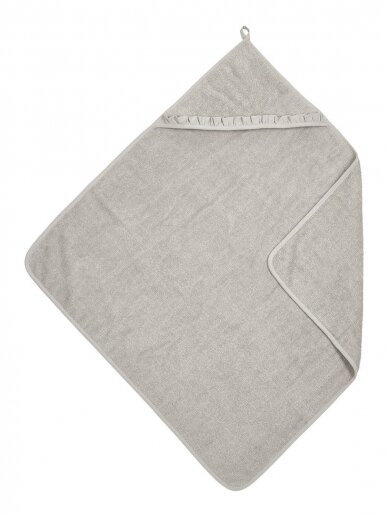 Meyco Baby froté dvielis ar kapuci, 80x80 cm, taupe Meyco Baby froté dvielis ar kapuci, 80x80 cm, taupe