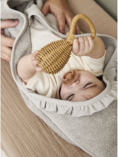 Meyco Baby froté dvielis ar kapuci, 80x80 cm, taupe 1