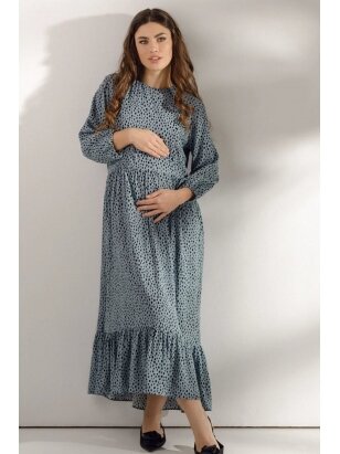 Dress for pregnant and nursing, Blue, MOM ONLY