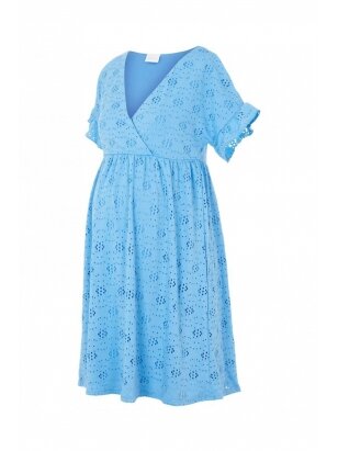 Mldinna 2 in 1 mini dress by Mama;licious (blue)