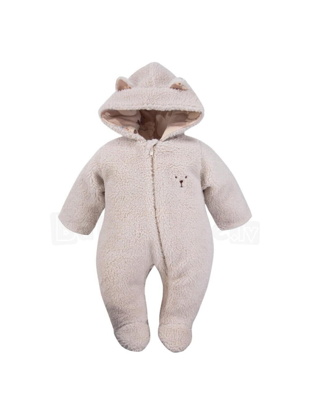 Teddy EEVI Hooded Jumpsuit (Light beige)