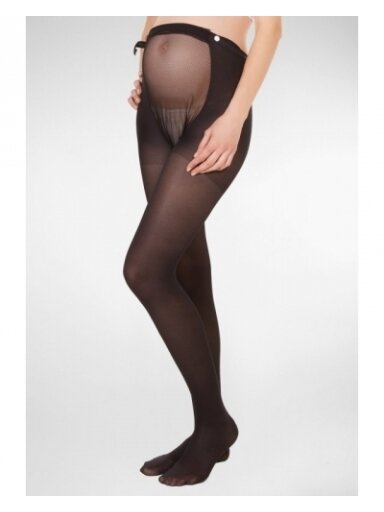 Kompresijas zeķubikses grūtniecēm RelaxSan, MicroFiber, 18-22 mmHg, Melns