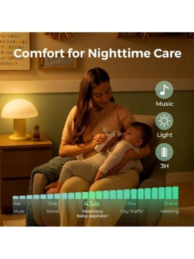 MOMCOZY elektriskais deguna aspirators 2in1 ar BREEZYCLEAR uzgali 3