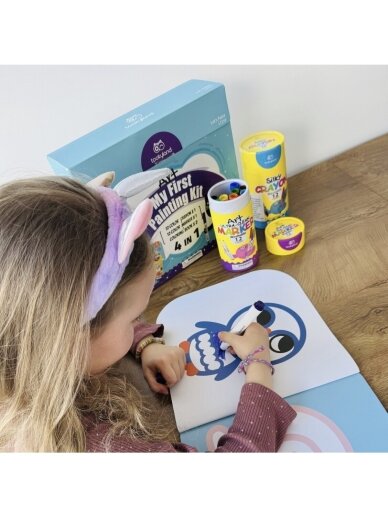 My First Painting Kit 4-in-1 Creative Set, 26 pcs, Tookyland 3
