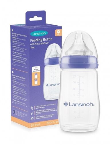 Barošanas pudelīte NaturalWave® Teat ar knupīti 240 ML