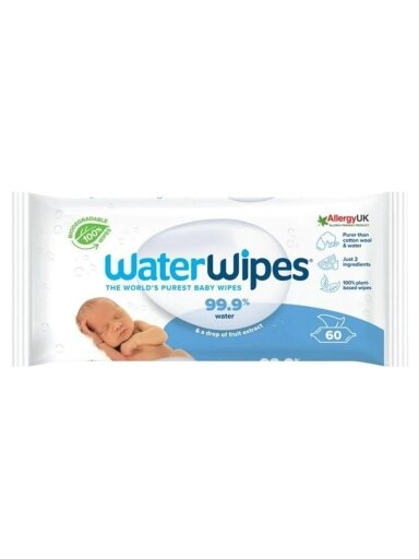 Mitrās salvetes zīdaiņiem, 48 gab., WaterWipes Mitrās salvetes zīdaiņiem, 48 gab., WaterWipes