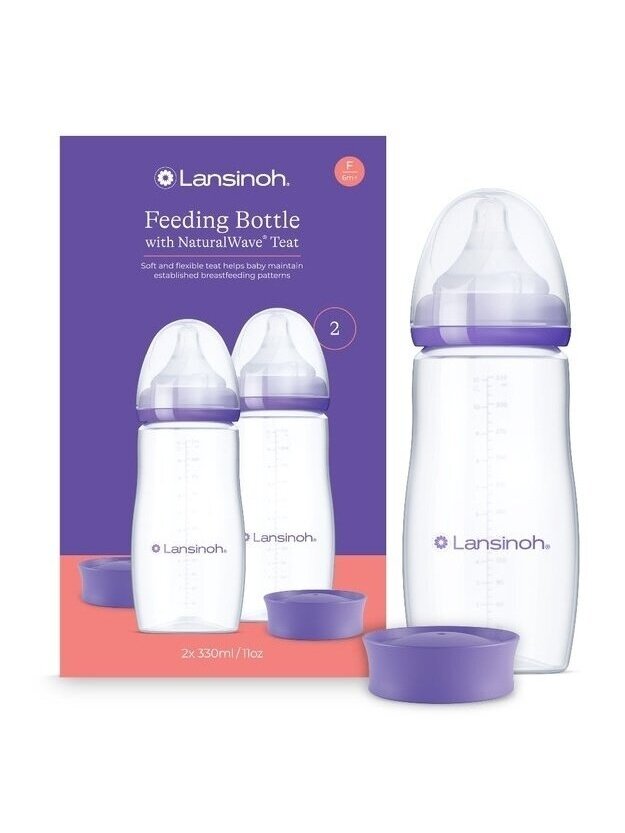 Lansinoh pudelītes, 2 gab., 330 ml, F, no 6 mēnešu vecuma Lansinoh pudelītes, 2 gab., 330 ml, F, no 6 mēnešu vecuma