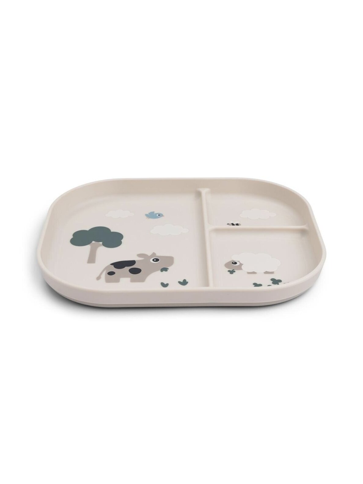 Foodie compartment plate, Done by Deer (Tiny Farm Sand) 1 Foodie compartment plate, Done by Deer (Tiny Farm Sand) 1