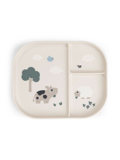 Foodie compartment plate, Done by Deer (Tiny Farm Sand)