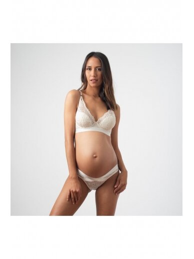 Maternity and nursing bra Warrior Plunge by Hot Milk (ivory) 6