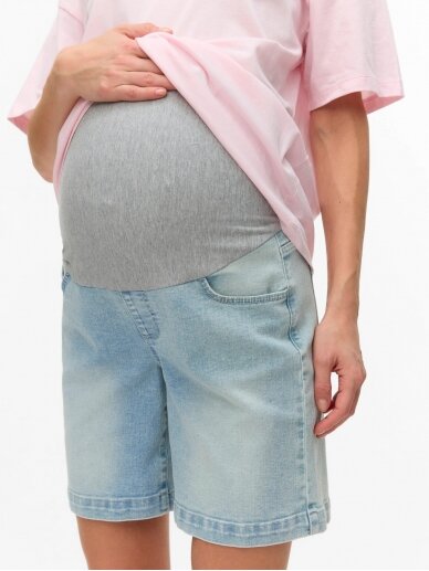Grūtnieču šorti MLOSLO Mama;licious (light blue) 2