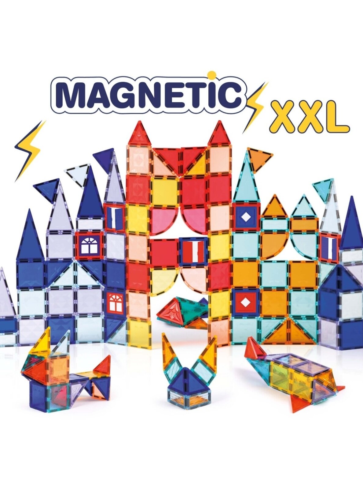 Magnētiskais konstruktoru komplekts XXL, 100 detaļas, LUDI 1 Magnētiskais konstruktoru komplekts XXL, 100 detaļas, LUDI 1