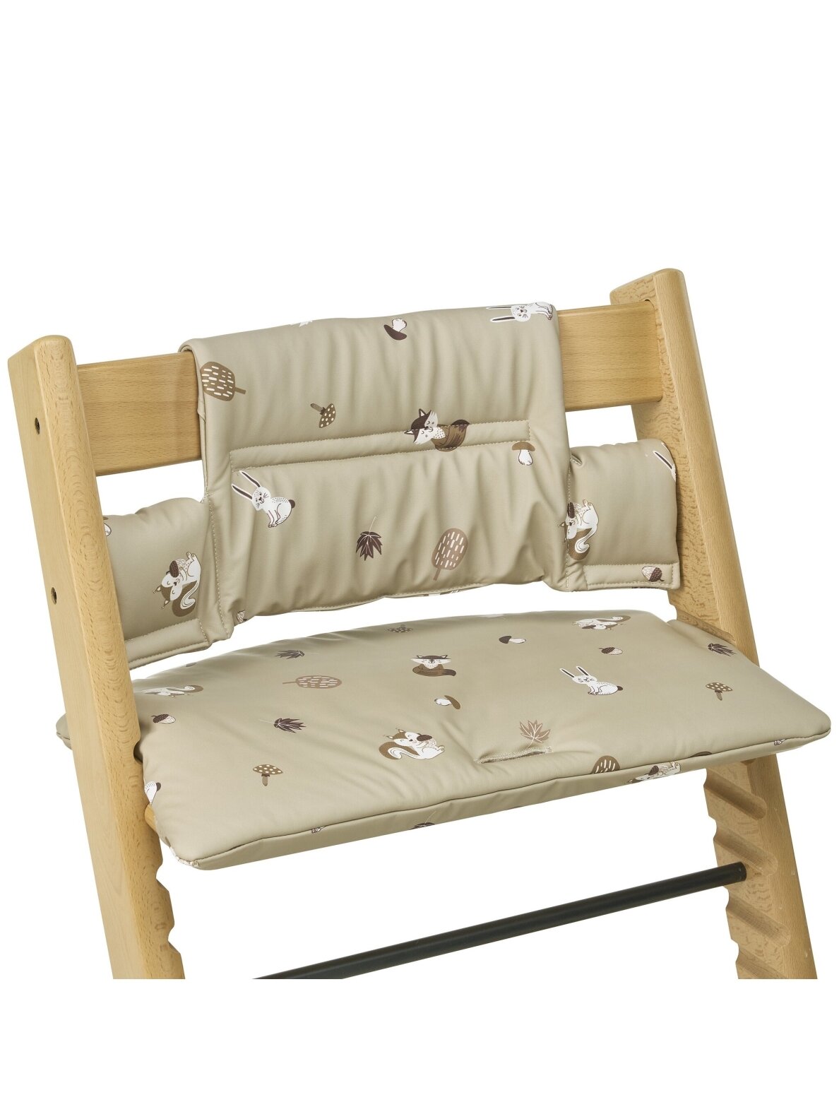 Highchair cushion for growth chair, Meyco Baby (Forest animal sand) 3 Highchair cushion for growth chair, Meyco Baby (Forest animal sand) 3