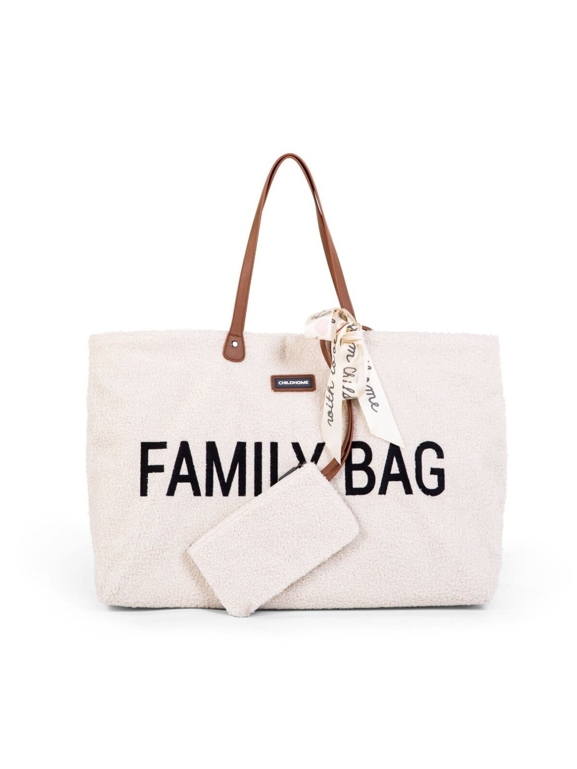 Ģimenes soma Family Bag, Teddy Off White, CHILDHOME 1 Ģimenes soma Family Bag, Teddy Off White, CHILDHOME 1