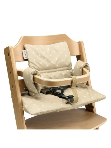 Highchair cushion for growth chair, Meyco Baby (Sweet heart sand/soft sand)