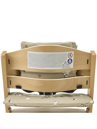 Highchair cushion for growth chair, Meyco Baby (Forest animal sand) 7