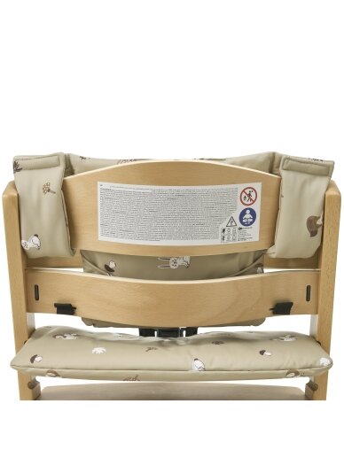 Highchair cushion for growth chair, Meyco Baby (Forest animal sand) 8 Highchair cushion for growth chair, Meyco Baby (Forest animal sand) 8