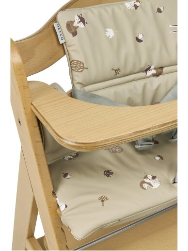 Highchair cushion for growth chair, Meyco Baby (Forest animal sand) 2 Highchair cushion for growth chair, Meyco Baby (Forest animal sand) 2