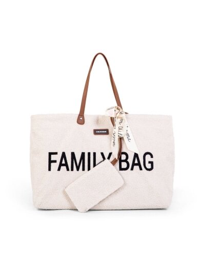 Ģimenes soma Family Bag, Teddy Off White, CHILDHOME 1