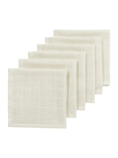 Muslin diapers set, 6 pcs. 30x30, Meyco Baby (Nature) Muslin diapers set, 6 pcs. 30x30, Meyco Baby (Nature)