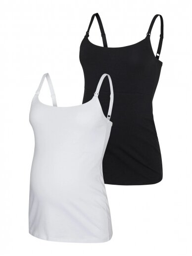 Barošanas topiņš apakškrekls, 2gab. Mama;licious (Black/white) Barošanas topiņš apakškrekls, 2gab. Mama;licious (Black/white)