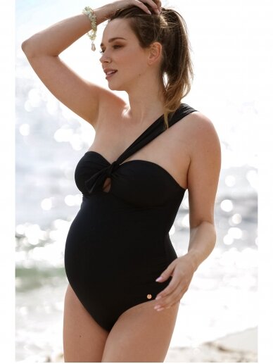 Maternity swimwear Cuba, Cache Coeur (black) 5