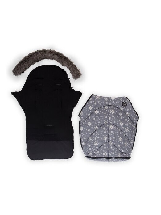Footmuff Shiny Nylon Snow Flakes, Kikkaboo 2 Footmuff Shiny Nylon Snow Flakes, Kikkaboo 2