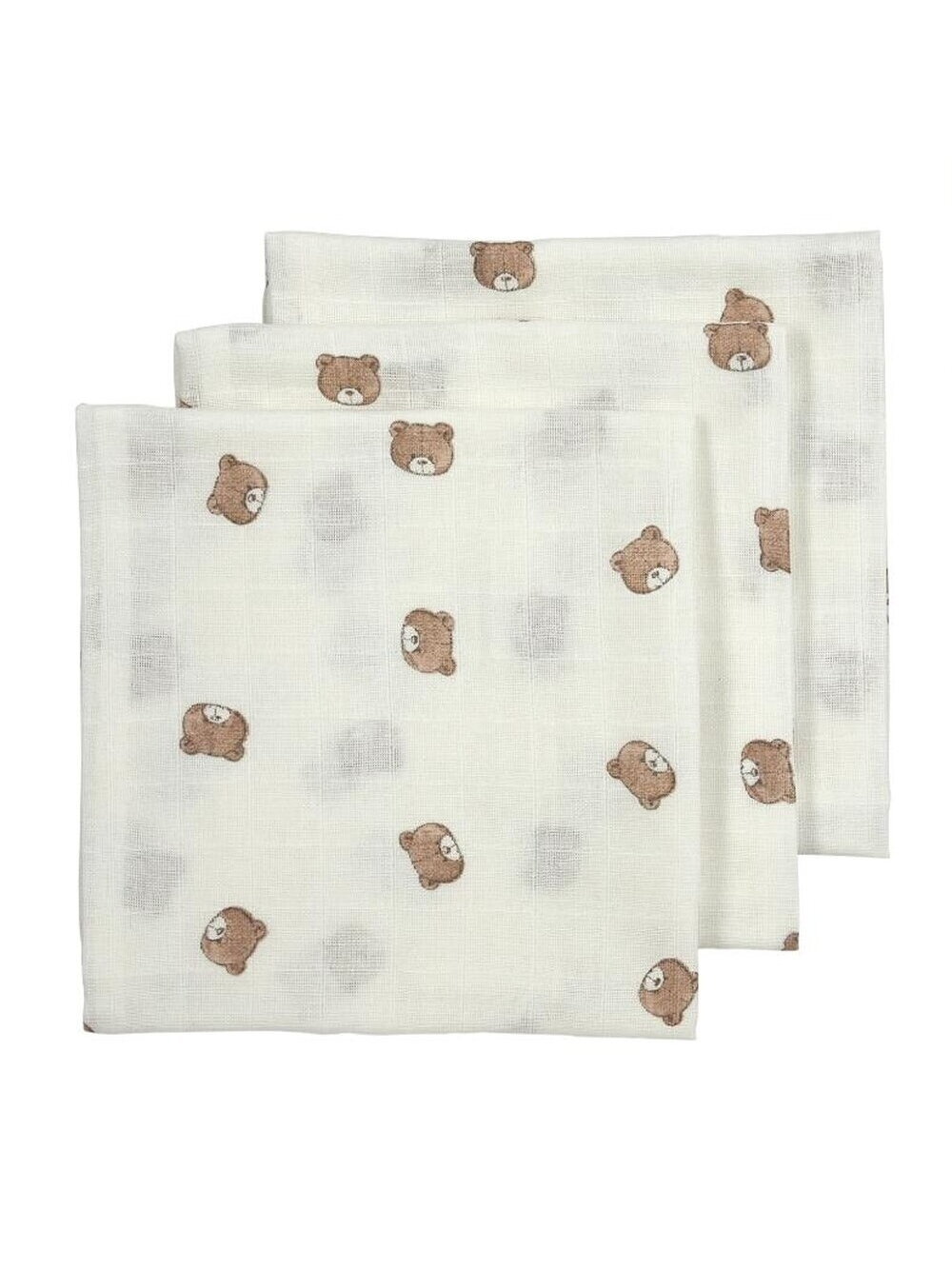 Muslīna autiņi Meyco Bear, daudzkrāsaini, 70x70 cm, 3 gab. Muslīna autiņi Meyco Bear, daudzkrāsaini, 70x70 cm, 3 gab.