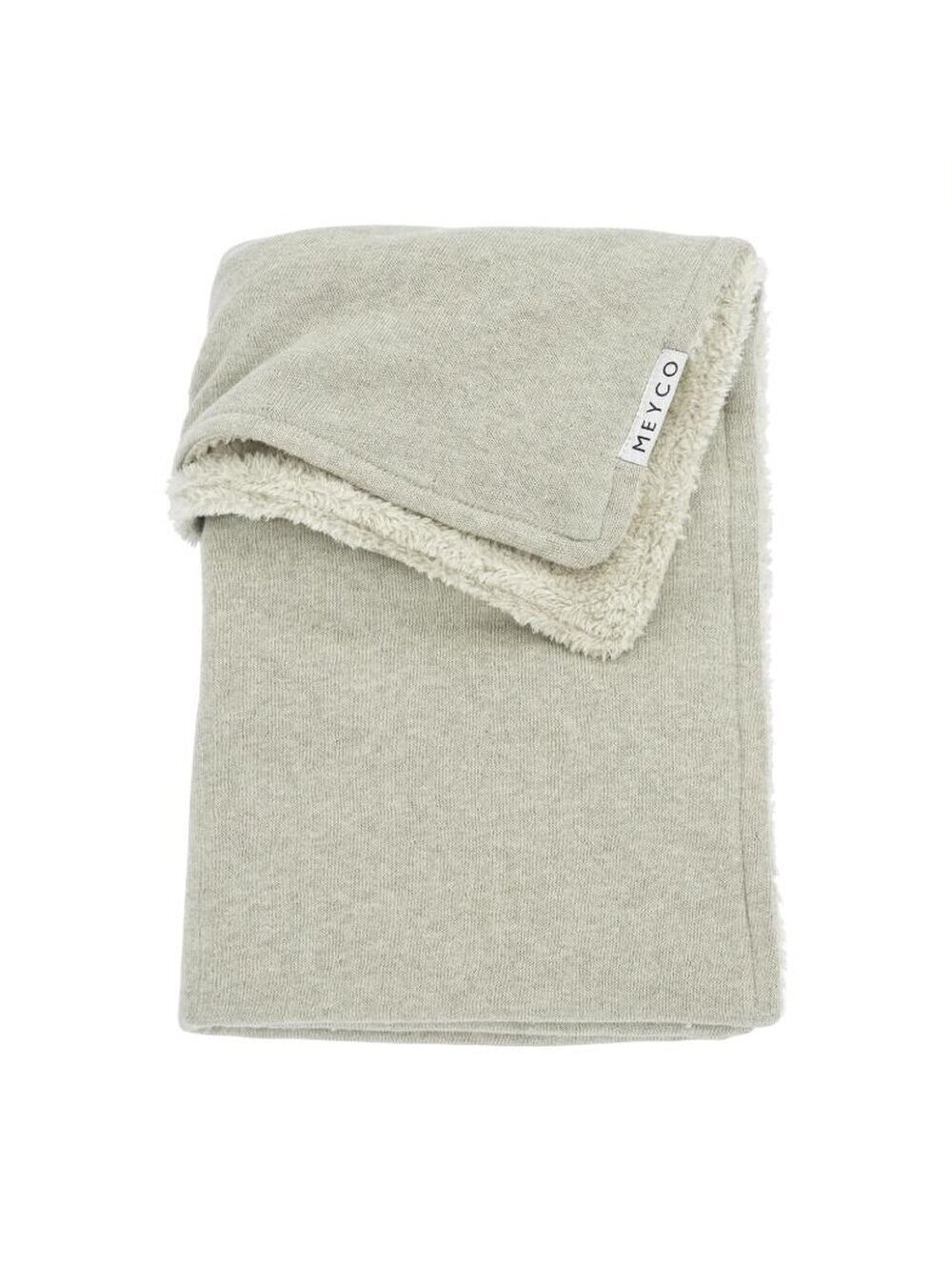 Meyco Blanket Knit Basic Teddy, Sand Melange, 75x100 cm
