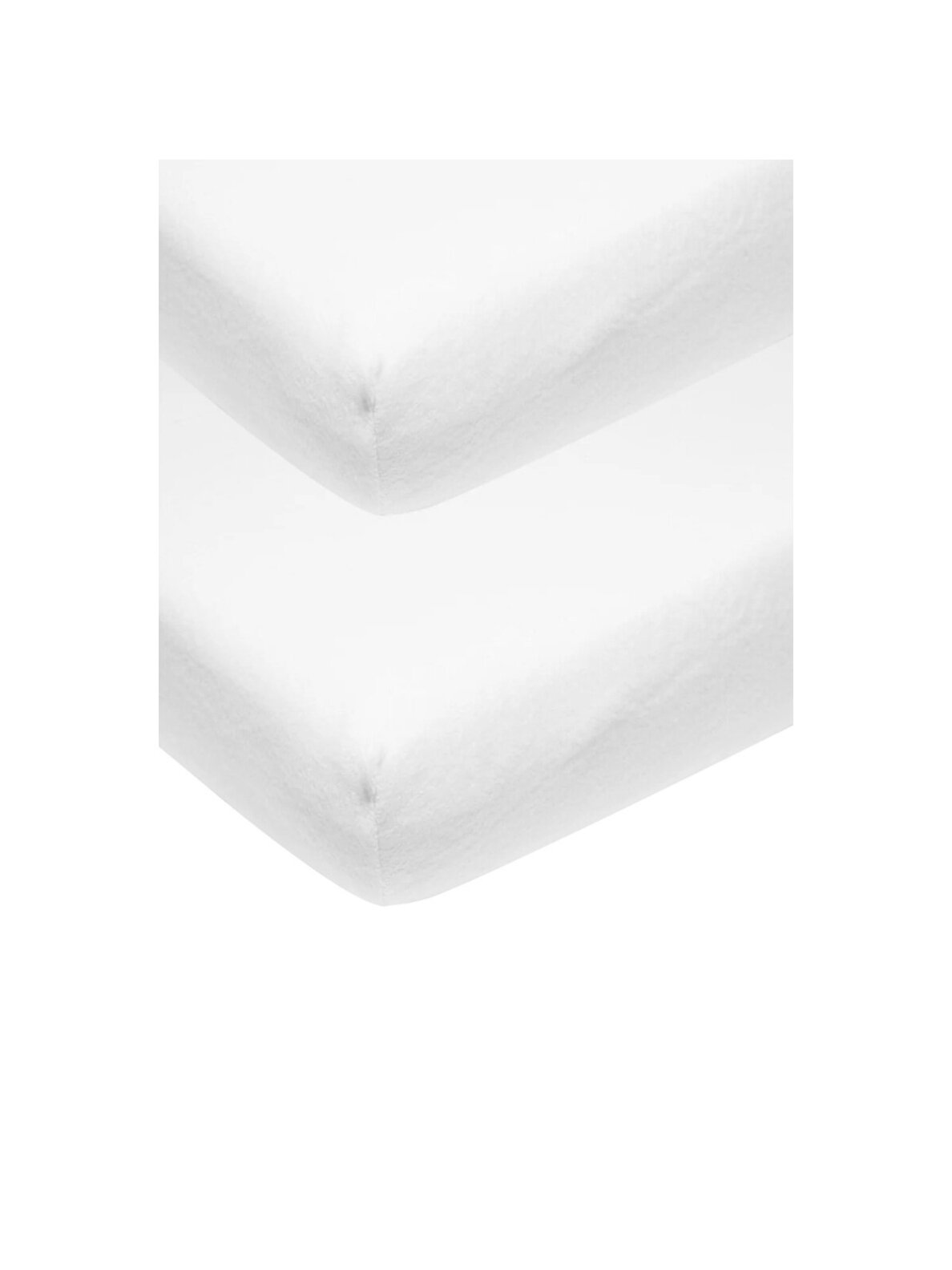 MEYCO BABY Molton Stretch protective fitted sheet, white, 40x80/90 cm, 2 pcs MEYCO BABY Molton Stretch protective fitted sheet, white, 40x80/90 cm, 2 pcs