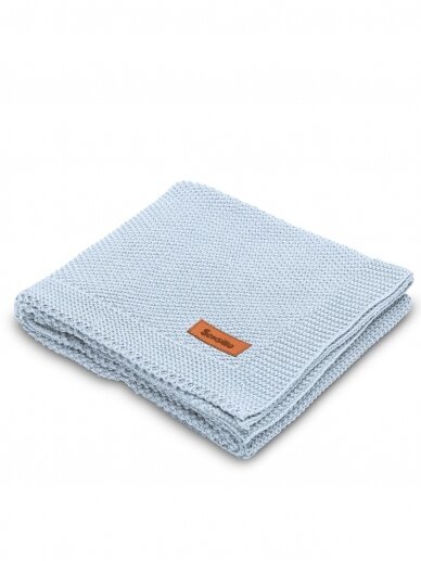Knitted Blanket, 80x100, by Sensillo (blue) 1